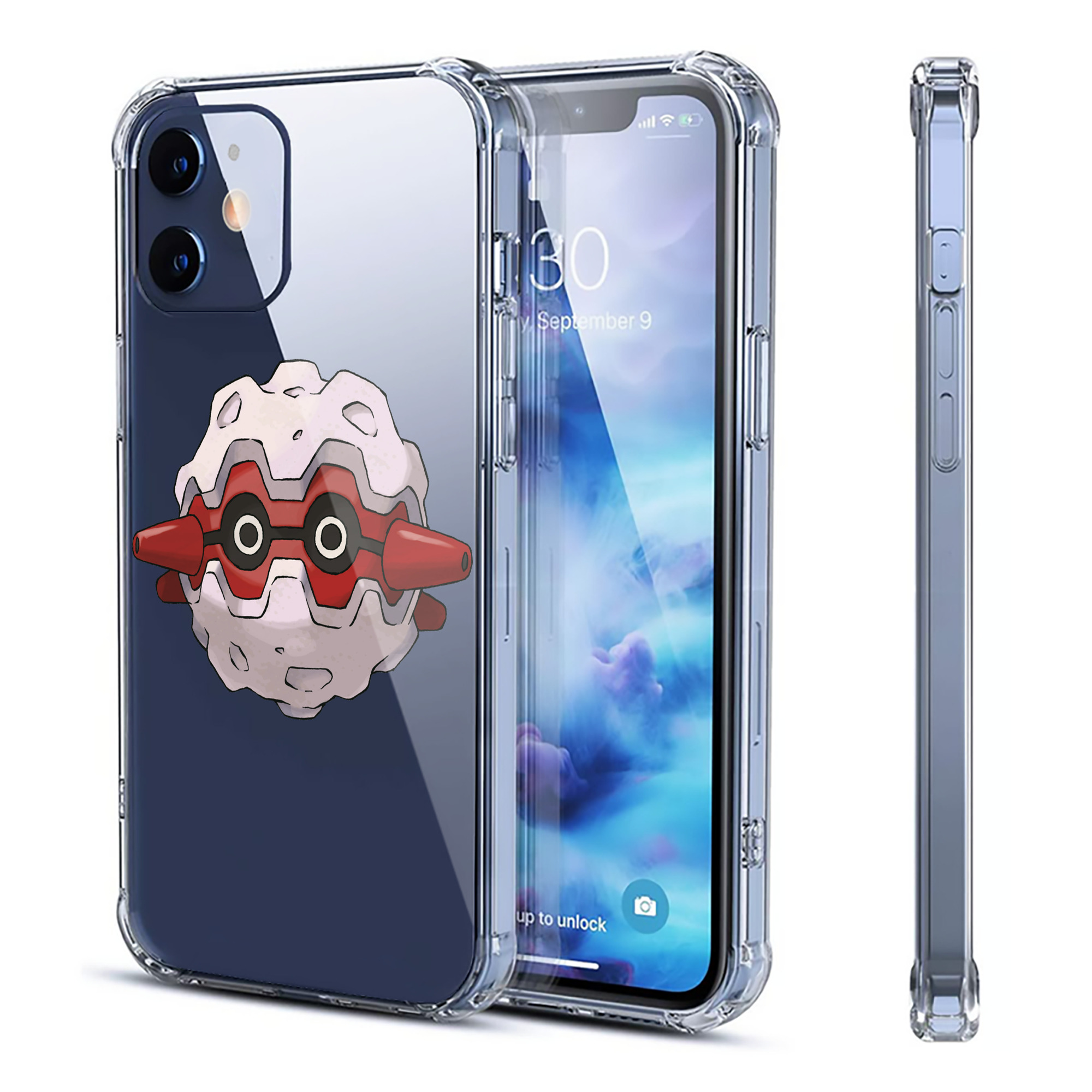 （画像用） ポケットモンスター Pokémon 【iPhone 12シリーズ対応】透明スマホケース（クリアソフトケース）